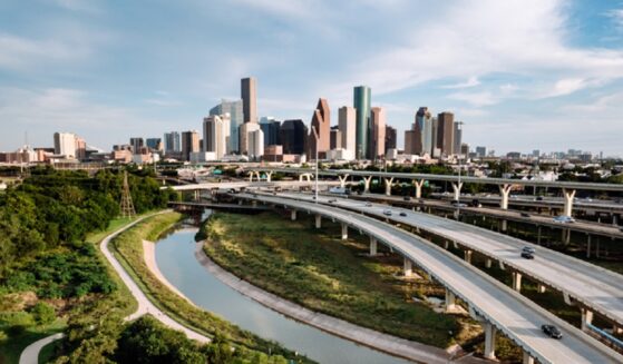 The city of Houston, pictured in a 2024 aerial photo.