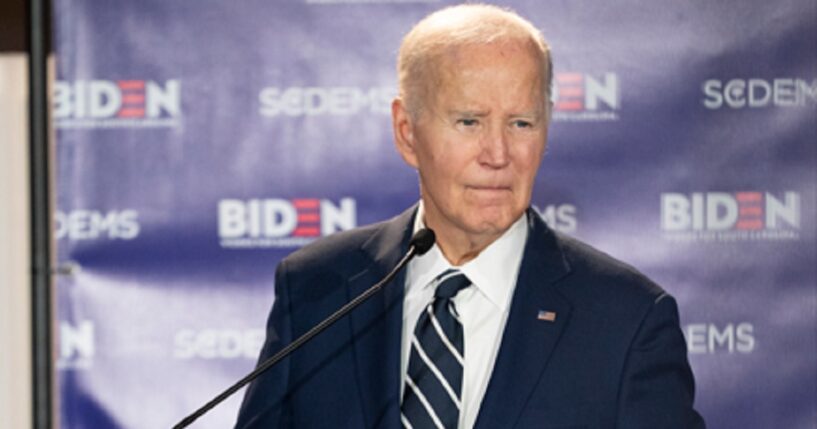 Former President Joe Biden, pictured at a Feb. 27 event in Columbia, South Carolina.