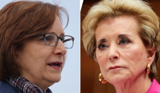 Democratic Rep.Suzanne Bonamici of Oregon, left, has launched an impeachment effort against Education Secretary Linda McMahon.