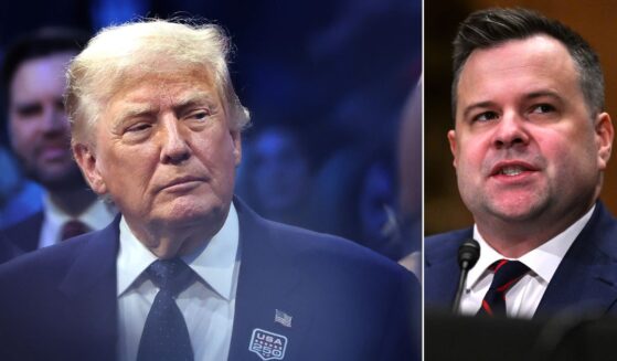 President Donald Trump said William Pulte, right, will continue as acting Director of National Intelligence for now.