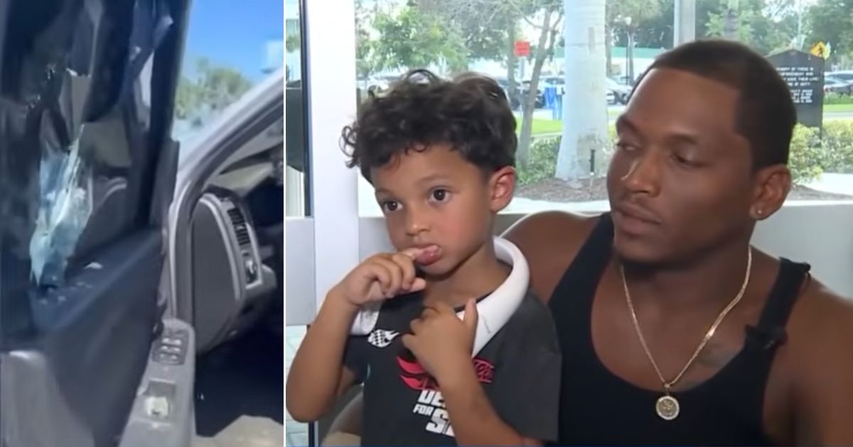 Dominique Woods had to move quickly when his young children were accidentally locked in his truck on a hot day.