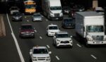Cars travel southbound on the interstate 95 on November 23, 2021 in Springfield, Virginia.