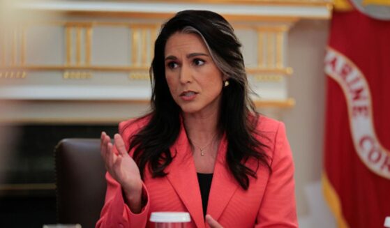 Director of National Intelligence Tulsi Gabbard speaks at a cabinet meeting in the Cabinet Room of the White House on August 26, 2025.