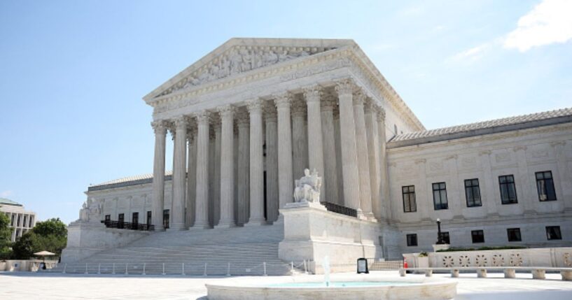 The Supreme Court building stands in Washington, D.C. on June 25, 2026.
