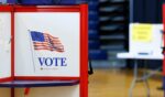 A voting booth in Bangor, Maine can be pictured on June 9, 2026.