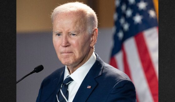 Former President Joe Biden, seen in a February photo, was not warmly welcomed at an appearance over the weekend.