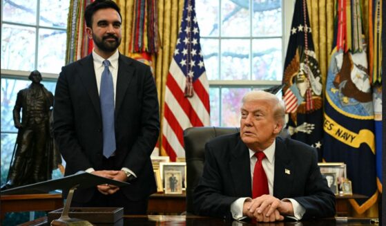 New York Mayor Zohran Mamdani, left, seen with President Donald Trump in a November photo, wanted to meet with Colombia's socialist president Gustavo Petro in New York this week but was told the meeting would violate visa restrictions against Petro.