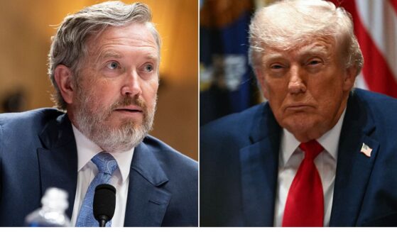 President Donald Trump said Kentucky GOP Rep. Thomas Massie, left, and the other three Republicans who voted for the legislation "should be ashamed."