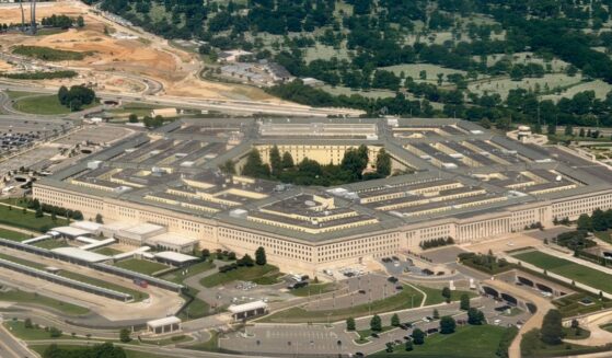 An aerial view of the Pentagon building in Arlington, Virginia, on May 31, 2026.