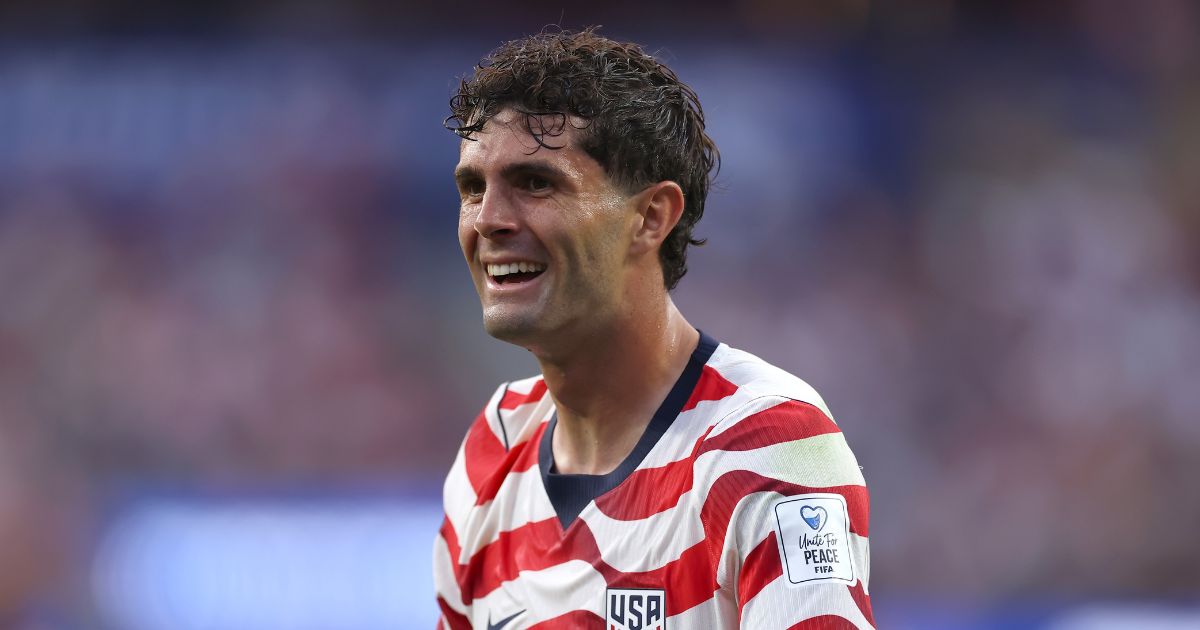 Christian Pulisic of the United States smiles during the FIFA World Cup 2026 Group D match between USA and Paraguay at Los Angeles Stadium in Los Angeles on June 12, 2026.