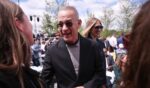Tom Hanks attends the ceremony for the opening of the Barack Obama Presidential Center in John Lewis Plaza on June 18, 2026 in Chicago.