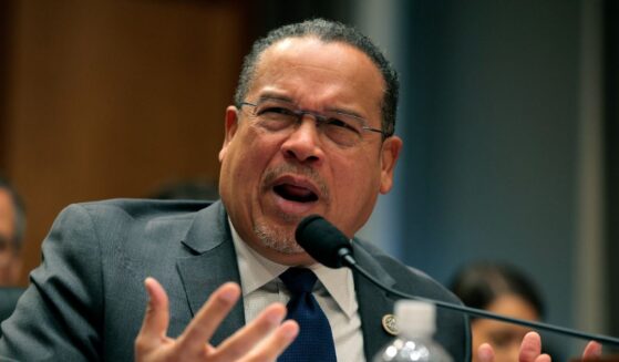 Minnesota Attorney General Keith Ellison testifies at a Senate Homeland Security and Governmental Affairs Committee hearing in the Dirksen Senate Office Building in Washington on Feb. 12, 2026.