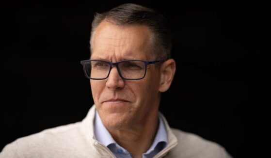 Iowa Republican gubernatorial candidate U.S. Rep Randy Feenstra speaks at a campaign event May 30 near Sioux Rapids, Iowa.