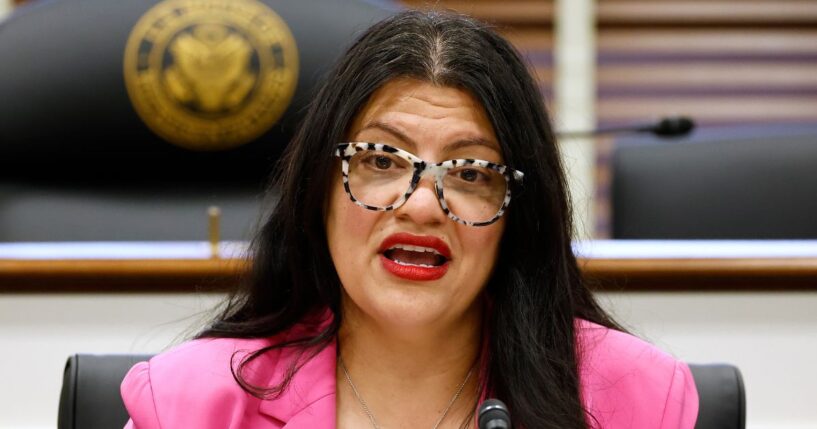 Rep. Rashida Tlaib, a Michigan Democrat, defended the antifa terrorists who tried to kill a police officer while attacking a Texas immigration facility.