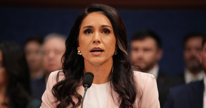 Director of National Intelligence Tulsi Gabbard, seen in a March photo, released the controversial information Friday.