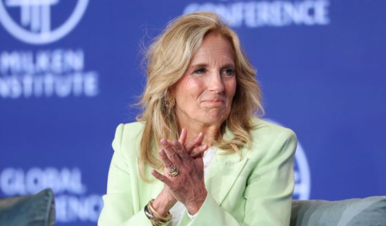 Former First Lady Jill Biden speaks during the 29th annual Milken Institute Global Conference at the Beverly Hilton in Beverly Hills, California, on May 5, 2026.