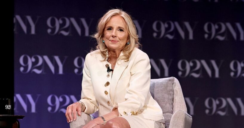 Dr. Jill Biden attends "Jill Biden in Conversation With Whoopi Goldberg: View From The East Wing" at 92NY on June 2, 2026, in New York City.