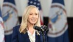 Virginia Gov. Abigail Spanberger delivers the Democratic response to President Donald Trump's State of the Union address on Feb. 24, 2026, in Williamsburg, Virginia.