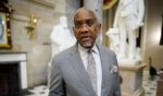Rep. Gregory Meeks speaks to members of the media after Republicans pulled a war powers bill on Iran when it became apparent that Democrats had enough votes to pass it, at the U.S. Capitol Building on May 21, 2026, in Washington, D.C.