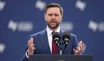 Vice President J.D. Vance speaks at the United States Air Force Academy Graduation Ceremony at Falcon Stadium at the United States Air Force Academy on May 28, 2026, in Colorado Springs, Colorado.