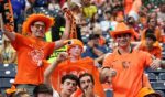 Fans attend the FIFA World Cup 2026 Group F match between Netherlands and Sweden at Houston Stadium Saturday in Houston, Texas.