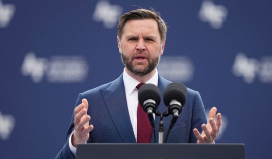 Vice President J.D. Vance speaks at the United States Air Force Academy Graduation Ceremony at Falcon Stadium at the United States Air Force Academy on May 28, 2026, in Colorado Springs, Colorado.