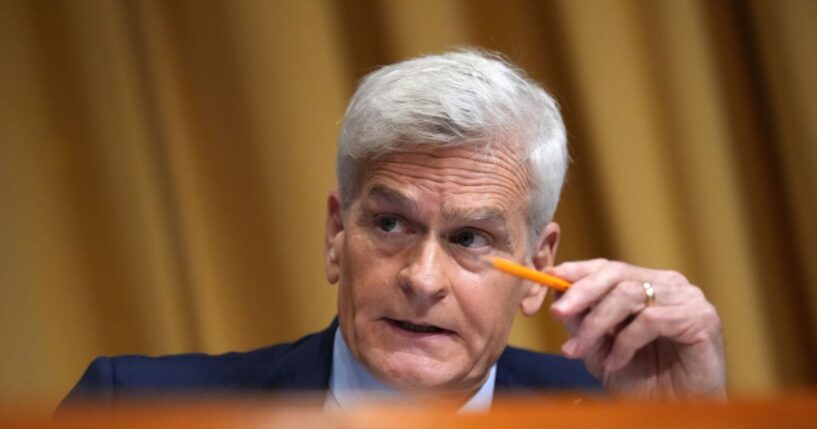 Sen. Bill Cassidy questions Health and Human Services Secretary Robert F. Kennedy Jr. during a Senate Finance Committee meeting at the Dirksen Senate Office Building on Sept. 4, 2025, in Washington, D.C.