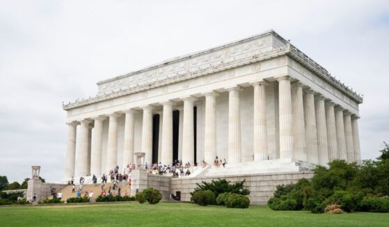 An exterior view of the Lincoln Memorial, a U.S. national memorial to honor President Abraham Lincoln, on the western end of the National Mall in Washington, D.C., on June 24, 2022.
