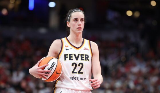 Caitlin Clark of the Indiana Fever during the game against the Phoenix Mercury at Gainbridge Fieldhouse on June 24, 2026, in Indianapolis, Indiana.