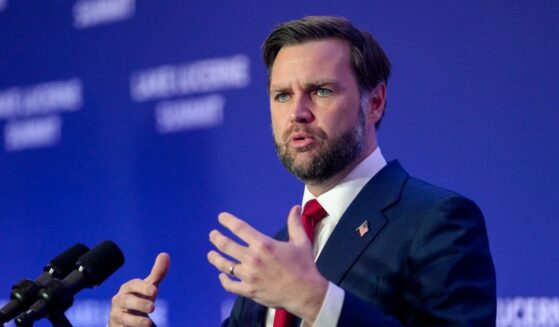 Vice President J.D. Vance speaks to members of the media after the U.S. and Iran held high-level talks aimed at advancing a deal to end the Middle East conflict at the Lake Lucerne Summit, near Lake Lucerne, Switzerland, on June 22, 2026.