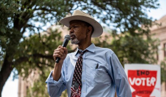 Texas NAACP President Gary Bledsoe speaks at a rally at the Texas Capitol on June 20, 2021, in Austin, Texas.
