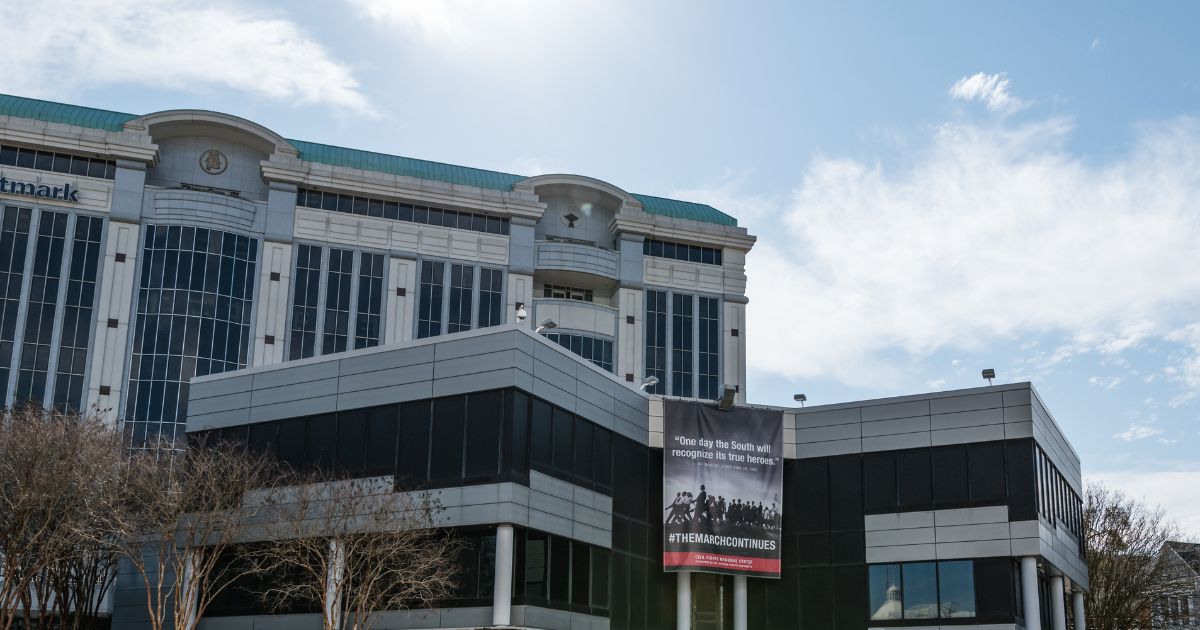A view of the headquarters of the Southern Poverty Law Center established in 1971.