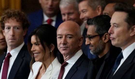 Guests including Mark Zuckerberg, Lauren Sanchez, Jeff Bezos, Sundar Pichai, and Elon Musk attend the Inauguration of Donald J. Trump in the U.S. Capitol Rotunda on Jan. 20, 2025, in Washington, D.C.