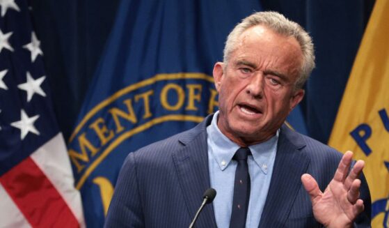 Secretary of Health and Human Services Robert F. Kennedy Jr. speaks during a news conference at the Department of Health and Human Services on April 16, 2025, in Washington, D.C.
