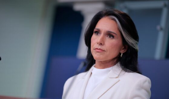 Director of National Intelligence Tulsi Gabbard talks to reporters in the Brady Press Briefing Room at the White House on July 23, 2025, in Washington, D.C.