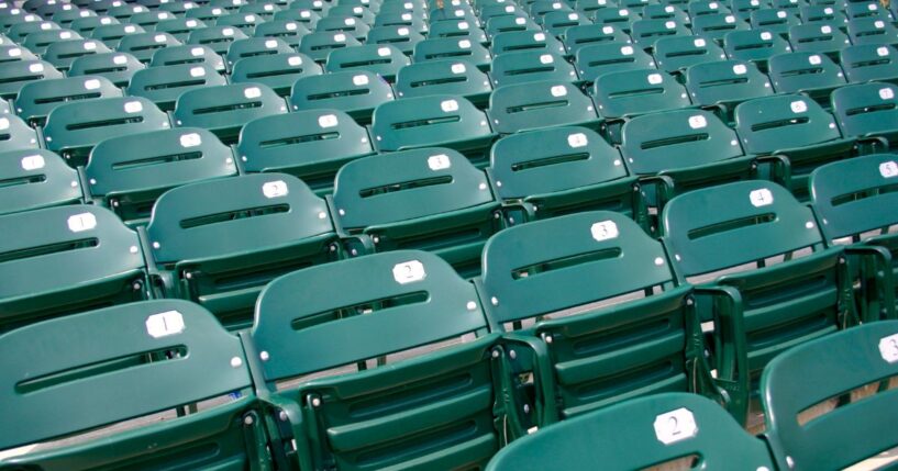 Stadium seating.