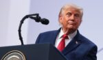 President Donald Trump attends a press conference during the G7 Leaders' Summit on June 17, 2026, in Evian-les-Bains, France.