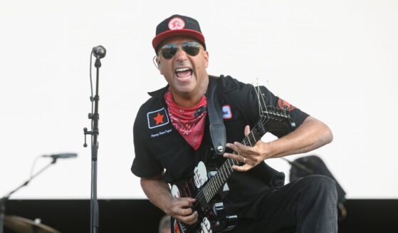 Tom Morello performs onstage during Download Festival 2026 at Donington Park on June 14, 2026, in Castle Donington, England.
