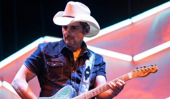 Country music star Brad Paisley, pictured in a January file photo from the Concert for Altadena at the Pasadena, California Civic Center.