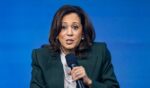 Former Vice President Kamala Harris, pictured speaking during an event in Vienna, Austria, June 16.