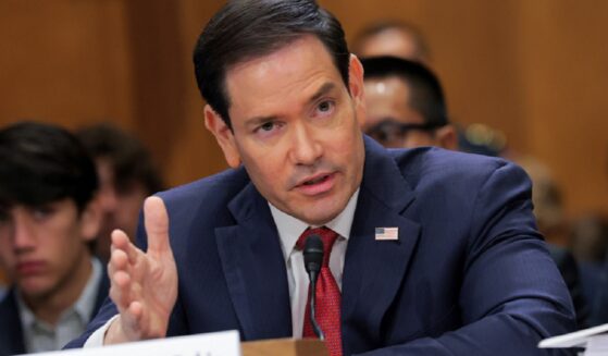 Secretary of State Marco Rubio testifies Tuesday during a Senate Foreign Relations Committee hearing in Washington.