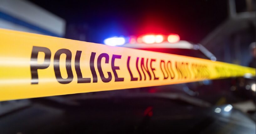 Police tape marks off a crime scene in a file photo.
