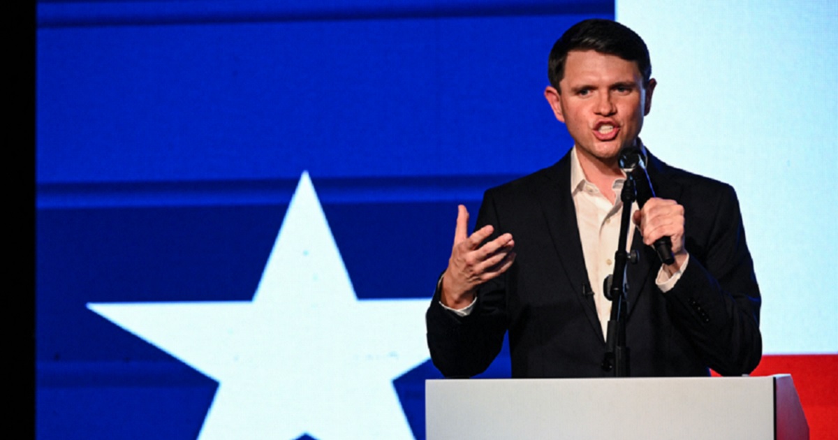 Democratic Texas Senate candidate James Talarico, pictured at a May 29 evewnt in San Antonio.