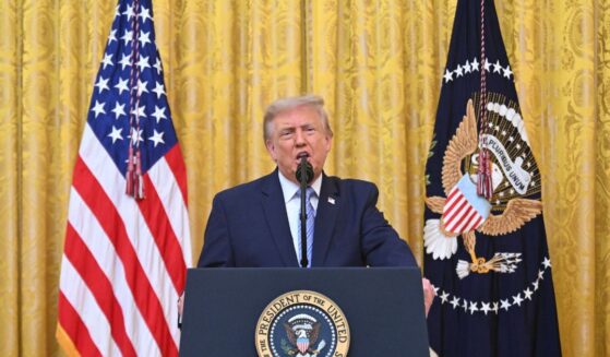President Donald Trump addresses the nation from the East Room of the White House on July 16, 2026, in Washington, D.C.