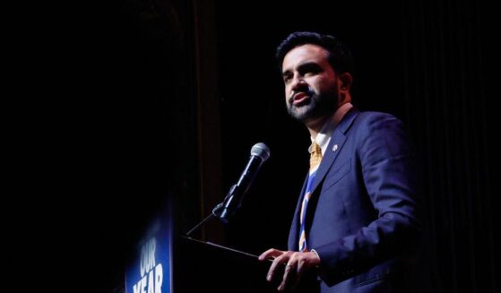 New York Mayor Zohran Mamdani speaks during the "Our Team, Our Year" Get Out The Vote rally at the Kings Theatre in Brooklyn, New York, on June 18, 2026.