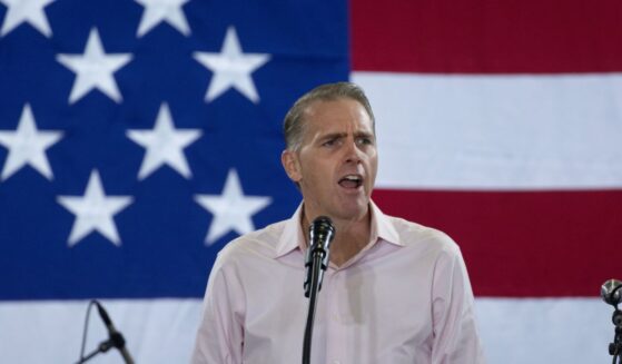 Conservative commentator Scott Jennings speaks at the Ashley's BBQ Bash fundraiser hosted by Rep. Ashley Hinson on Aug. 23, 2025, in Cedar Rapids, Iowa.
