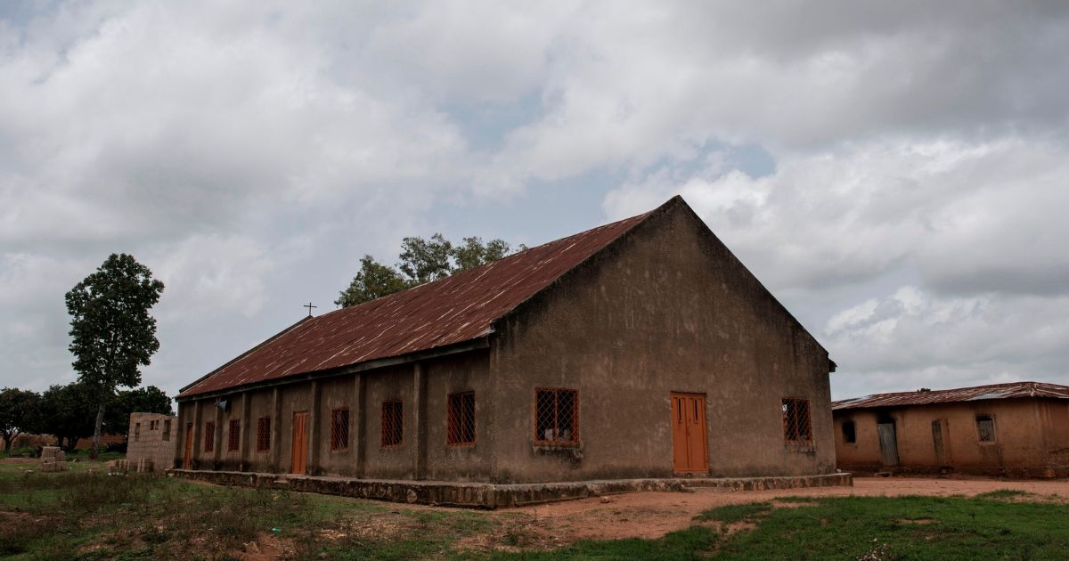 A view of the Roman Catholic church in the Nghar Village, near Jos, Nigeria, is seen on June 27, 2018, after Fulani herdsman attacked the village.