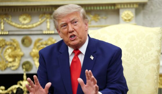 President Donald Trump speaks during a bilateral meeting with President of Lebanon Joseph Aoun in the Oval Office of the White House on July 21, 2026, in Washington, D.C.