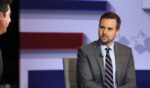 Jesse Watters appears on air with political commentator Guy Benson during the Fox News Special prior to President Trump's Joint Address to Congress at the Fox News D.C. Bureau on March 4, 2025, in Washington, D.C.