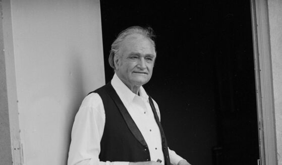 A portrait of American comedian Red Skelton as he poses backstage at the Lansing Civic Center in Lansing, Michigan, on May 14, 1979.